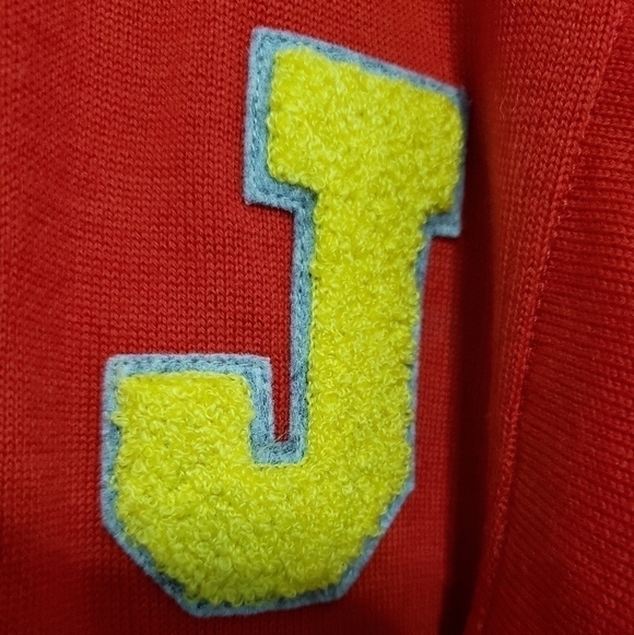 JIL Sander’s Wool Varsity Sweater, Color Red, Size 38 - Picture 10 of 17